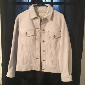 Suede leather jacket